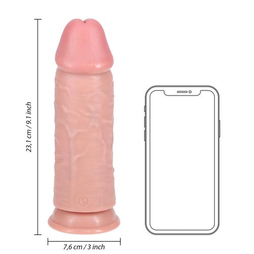 extra thick straight without balls 23 cm - flesh na Arena.pl