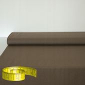 Len beżowy taupe tkanina naturalna z bawełną