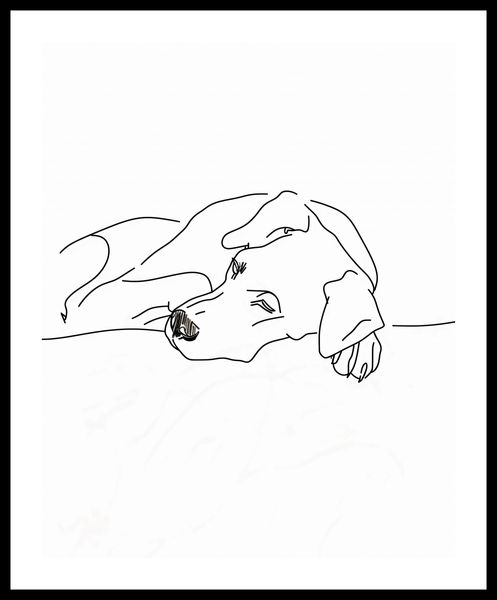 Plakat 40x50cm Wypoczynek Psiaka zdjęcie 3