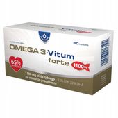 Omega-3 Vitum Forte OLEOFARM 1100 mg 60 kapsułek kwasy DHA i EPA Olej Rybi
