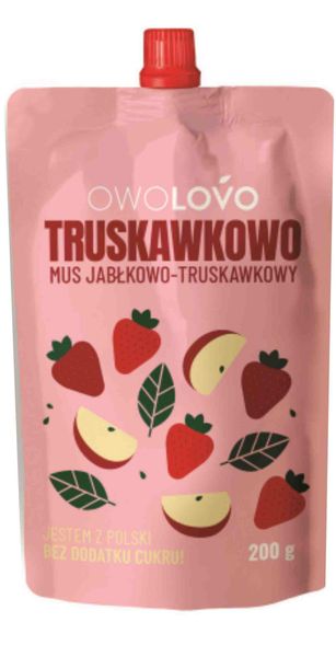 OWOLOVO Mus Truskawkowo 200g zdjęcie 1