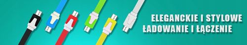 Kabel Micro USB MicroUSB Płaski 1m samochodowy na Arena.pl
