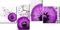 45CM 120CM ZEGAR 4 ELEM FIOLETOWE DMUCHAWCE ŚCIENNY