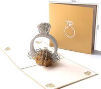 kartka miłosna walentynkowa z pierścionkiem 3d