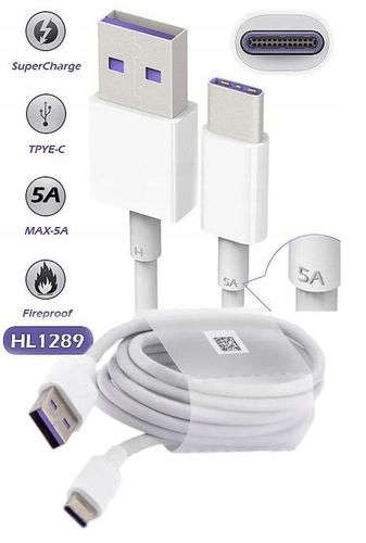Oryginalny kabel Huawei AP71 4072007 USB-C 1M Biały na Arena.pl