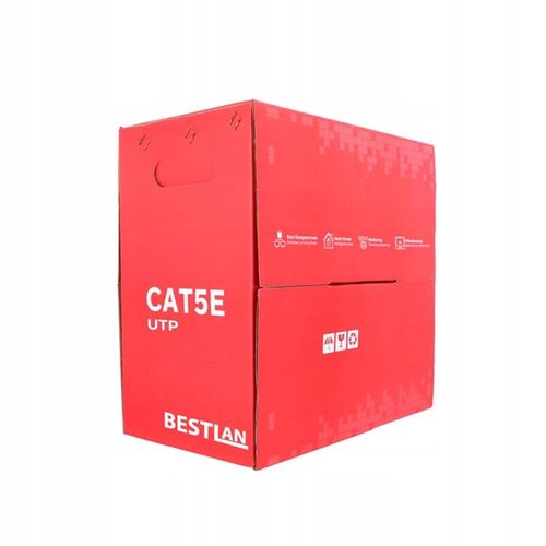 Kabel sieciowy Ethernet Skrętka komputerowa UTP CAT 5E 305m CCA HQ na Arena.pl