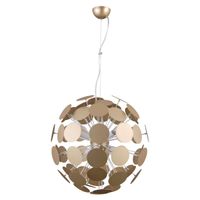 LAMPA wisząca MAILONE AD20180/6D GD Italux OPRAWA kula ball złota biała
