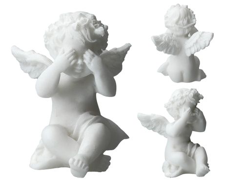 Zestaw 3 aniołków - alabaster grecki na Arena.pl
