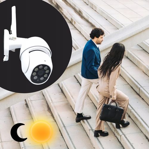 Zewnętrzna Kamera WIFI Obrotowa 1080p POLSKA APLIKACJA ŚLEDZENIE FULL HD SD na Arena.pl