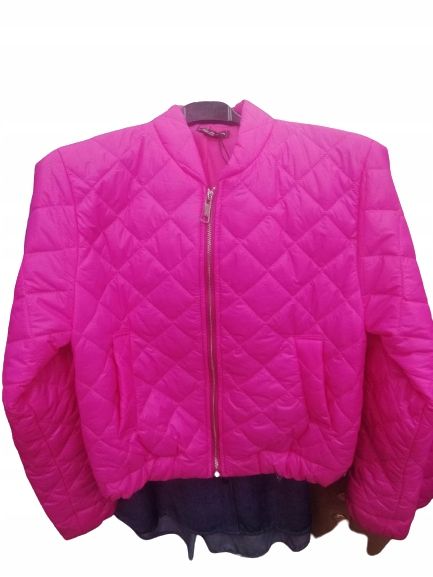 Kurtka pikowana przejściówka czarna zdjęcie 6