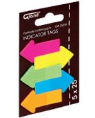 ZAKŁADKI INDEKSUJĄCE STRZAŁKI 45X23MM 25SZT GRAND