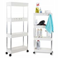 PÓŁKA ŁAZIENKOWA KUCHENNA SZAFKA NA KÓŁKACH REGAŁ UNIWERSALNY