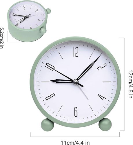 Budzik analogowy cichy Zielony ZOJI na Arena.pl