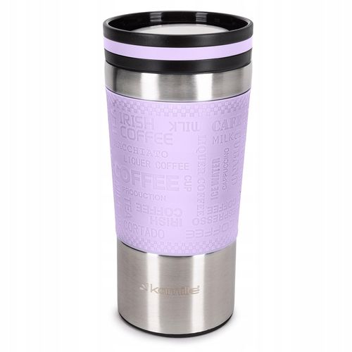 KUBEK TERMICZNY stalowy TERMOS do kawy herbaty szczelny KAMILLE 380ml na Arena.pl