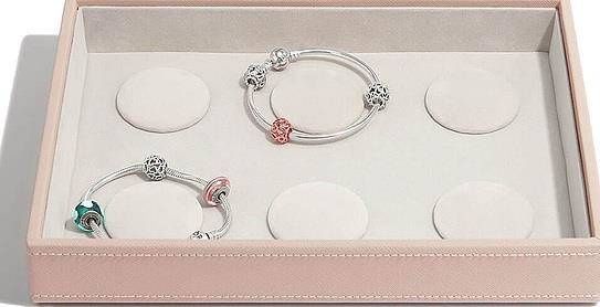 Szkatułka na bransoletki charms Stackers jasnoróżowa zdjęcie 1