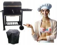 GRILL OGRODOWY CARBO WĘGLOWY RUSZT ŻELIWNY DUŻY XXL