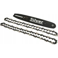 Prowadnica do piły 12" 3/8" .050 45 ogniw + 2 łańcuchy Silver S11139