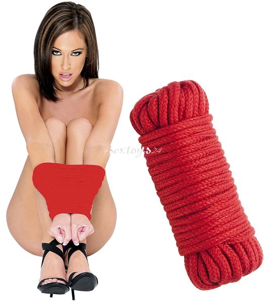 10 M MOCNA LINKA SZNUR DO WIĄZANIA CZERWONY zdjęcie 1