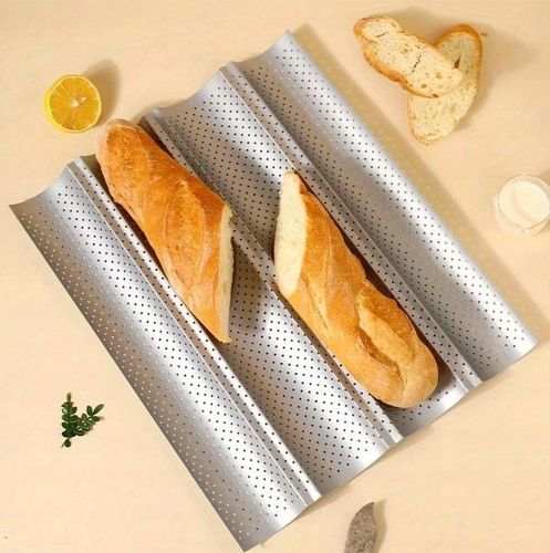 BLACHA FORMA DO PIECZENIA BAGIETEK ZAPIEKANEK METALOWA PERFOROWANA NA na Arena.pl