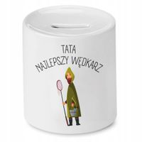 Skarbonka Dla Taty Tata Najlepszy Wędkarz Prezent Z Nadrukiem Ze Zdjęciem