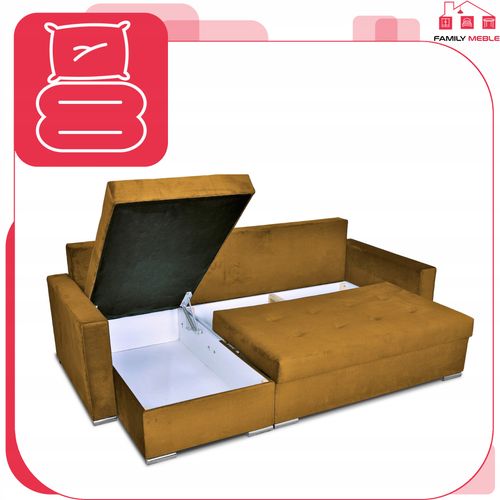 Narożnik Varius rozkładany z funkcją spania Family meble rogówka na Arena.pl