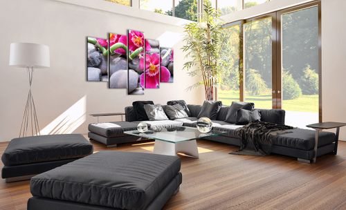Obraz Na Płótnie - Storczyk Kamień - 150X100 Cm - Ea150X100-0465 na Arena.pl