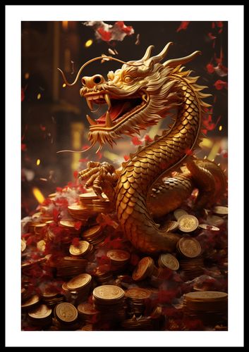 Plakat 40x60cm Smok Bogactwa na Arena.pl