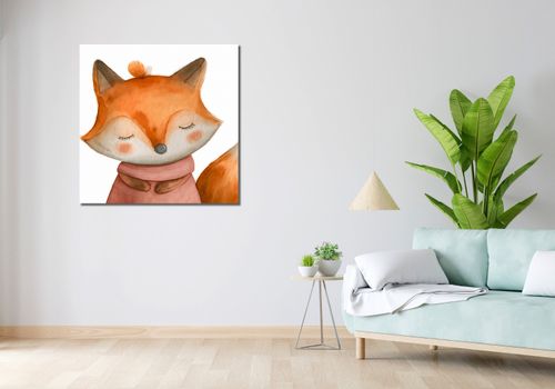 Obraz 90x90cm Czarujący Lisek na Arena.pl