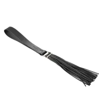 bijoux indiscrets maze tassel flogger black - czarny pejcz z frędzlami
