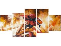 70CM 150CM OBRAZ 5 ELEM JESIENNA ZADUMA ŚCIENNY