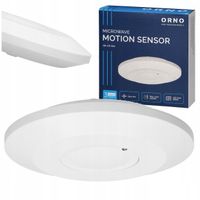 CZUJNIK RUCHU MIKROFALOWY SUFITOWY NATYNKOWY LED ULTRA PŁASKI 2000W 360°