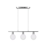 Oden lampa wisząca chromowy 3x40W G9 klosz biały