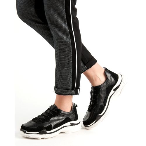 Czarne Skórzane Sneakersy r.40 na Arena.pl