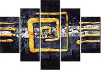 105CM 150CM OBRAZ 5 ELEM KWADRATOWY WIR DRUK