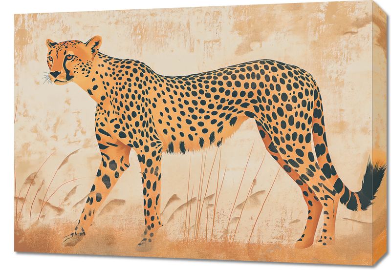 Obraz 70x50cm Gepard w Ruchu zdjęcie 1