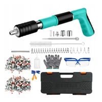 DUŻY ZESTAW GWOŹDZIARKA DO DREWNA BETON METAL GWOŹDZIE