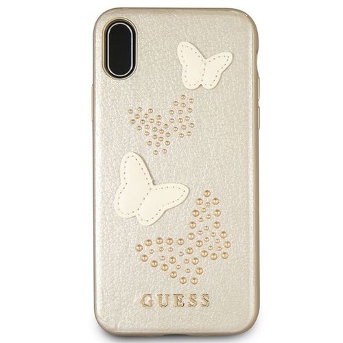 Guess Studs & Sparkles - Etui iPhone X (beżowy) na Arena.pl