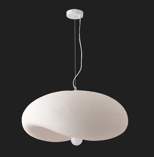 Lampa wisząca STONE FLAT biała 40 cm na Arena.pl