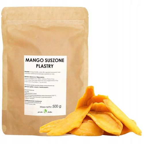MANGO SUSZONE PLASTRY z dodatkiem cukru słodka przekąska 500g na Arena.pl