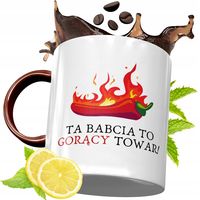 Kubek Bordowy Dla Babci Na Urodziny Prezent Z Nadrukiem Ze Zdjęciem