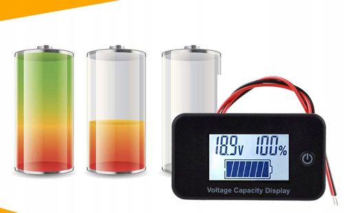 Wskaźnik naładowania akumulatora baterii Pb Li-Ion test 12/24/36/48/60/72 V na Arena.pl