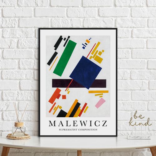 Plakat malewicz abstrakcja obraz 50x70 cm na Arena.pl
