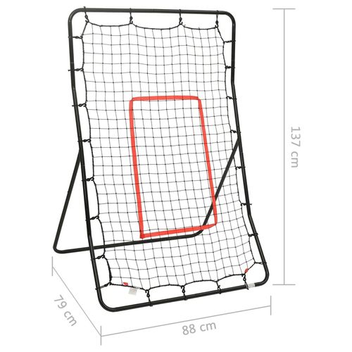 Bramka do treningu softballu, 88x79x137 cm, stal na Arena.pl