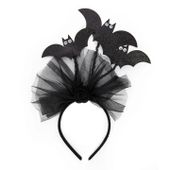 Opaska na Halloween Trzy Nietoperze