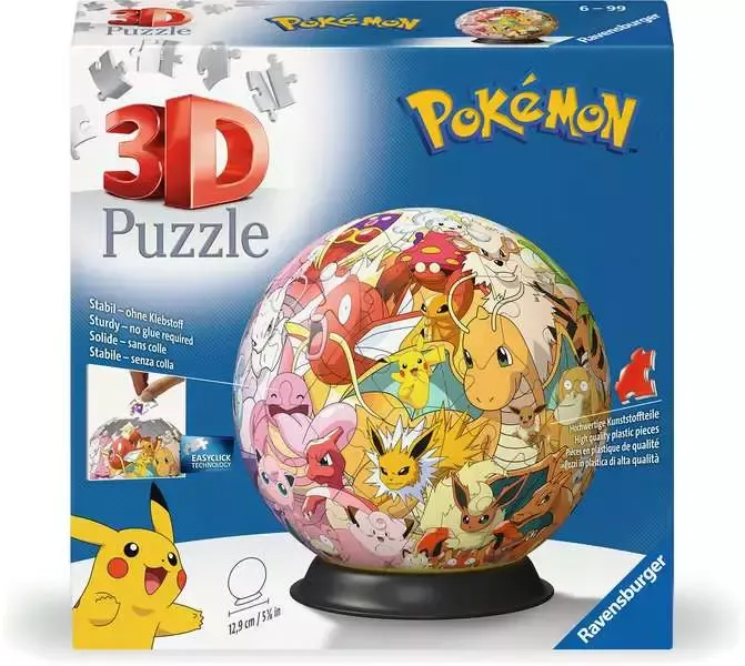 Puzzle 3D 72 elementy. Pokemon postacie zdjęcie 2
