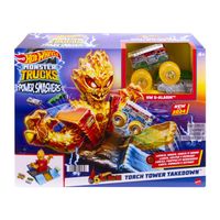 Hot Wheels Monster Trucks Power Smashers 5 Alarm Wieża ognia Zestaw