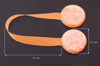 Upinacz dekoracyjny z magnesem koło I pomarańczowy