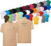 Męska koszulka polo na krótki rękaw TWÓJ HAFT LOGO firmowa reklamowa