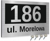 TABLICA ADRESOWA METAL NUMER DOMU POSESJI 30x20 nadruk UV