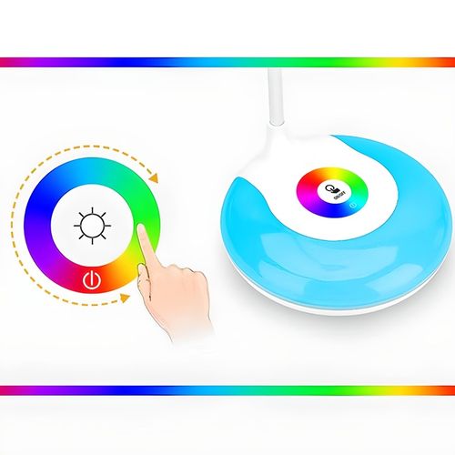 LAMPKA BIURKOWA LED NA BIURKO LAMPA 256 KOLORÓW RGB DO NAUKI DOTYKOWA na Arena.pl